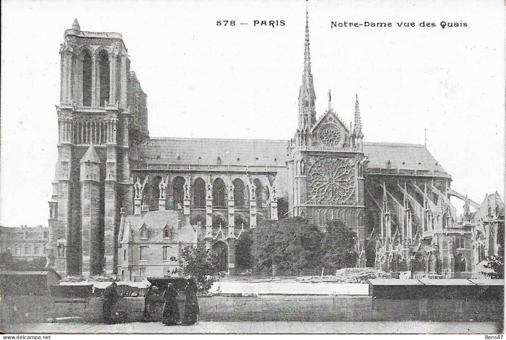 75 Paris Notre Dame Vue Des Quais - Notre Dame De Paris