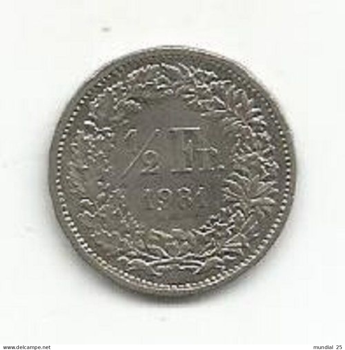 SWITZERLAND 1/2 FRANC 1981 - 1/2 Franc