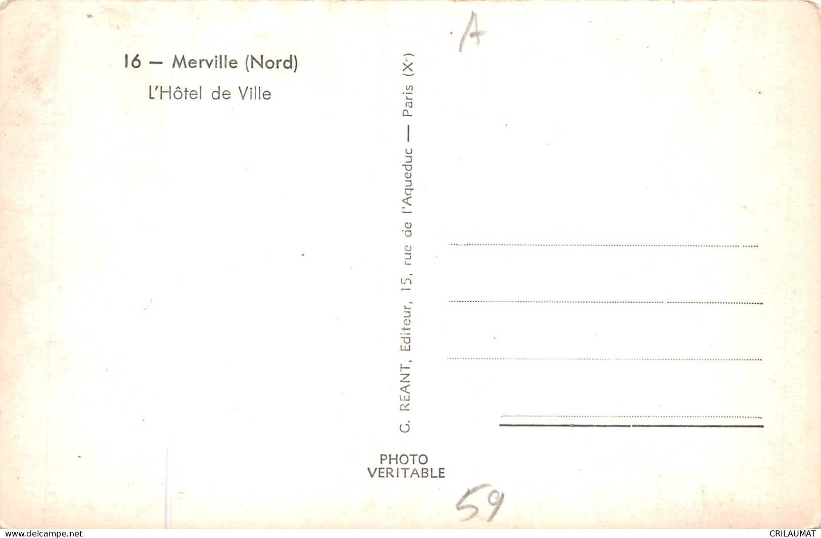 59-MERVILLE-N°T5098-E/0325 - Merville