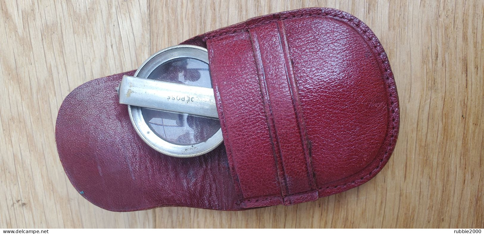 LOUPE PLIANTE ANCIENNE AVEC SON ETUI DE CUIR EN TRES BON ETAT OPTIQUE - Autres & Non Classés