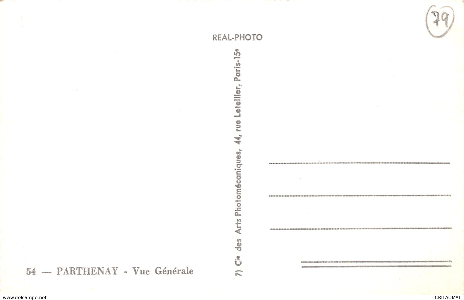 79-PARTHENAY -N°T5098-H/0115 - Parthenay