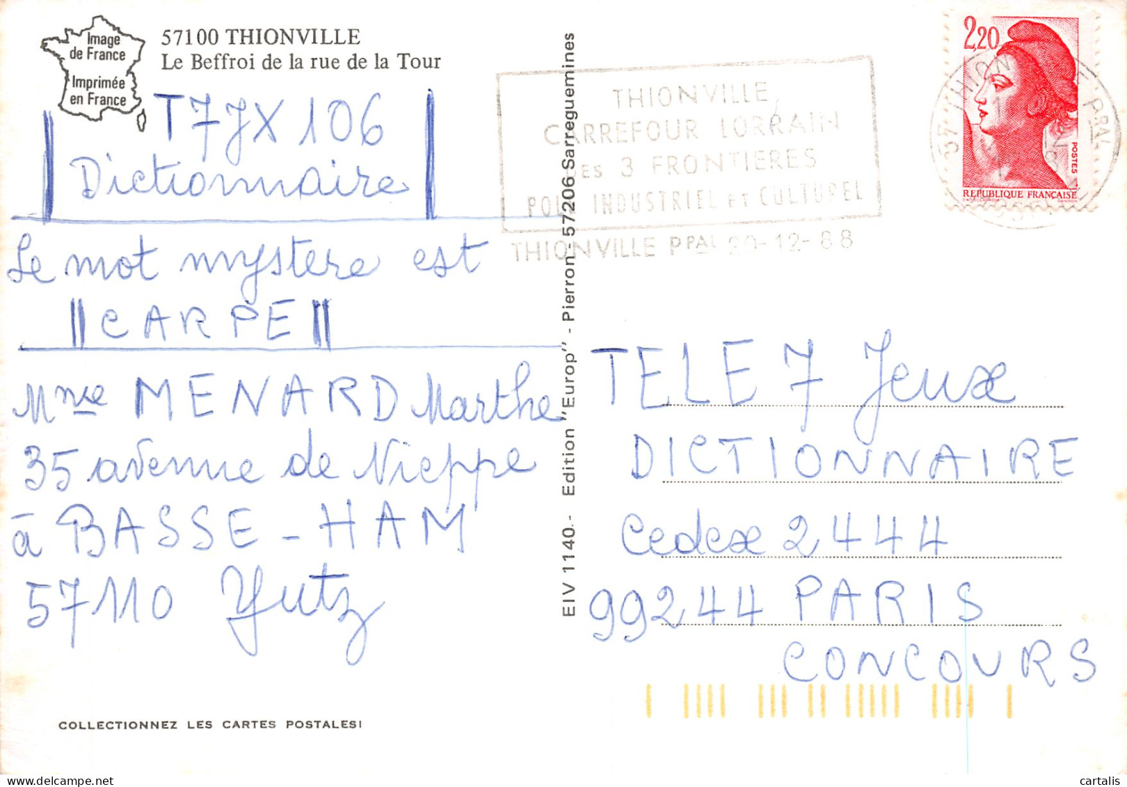 57-THIONVILLE-N°C4077-C/0325 - Thionville