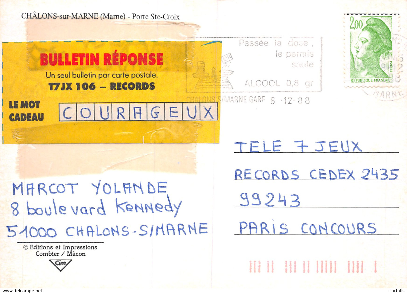 51-CHALONS SUR MARNE-N°C4077-C/0307 - Châlons-sur-Marne