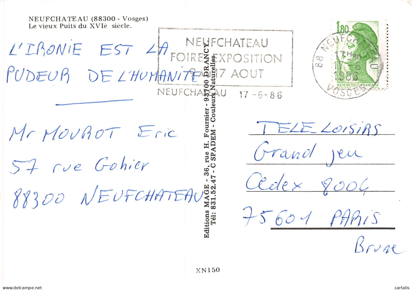88-NEUFCHATEAU-N°C4077-B/0173 - Neufchateau