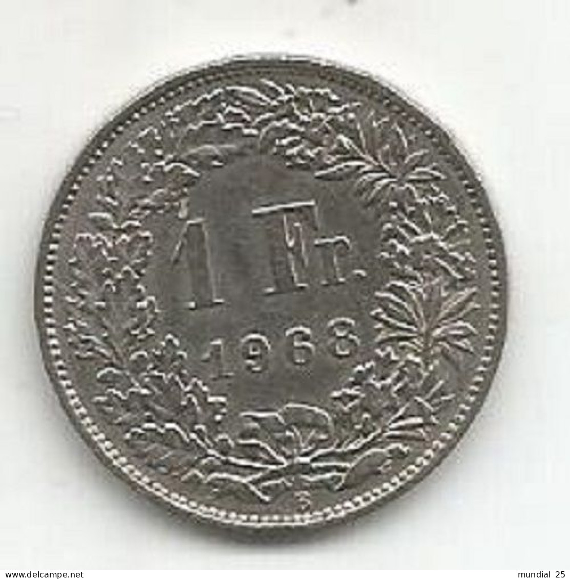 SWITZERLAND 1 FRANC 1968 B - 1 Franc