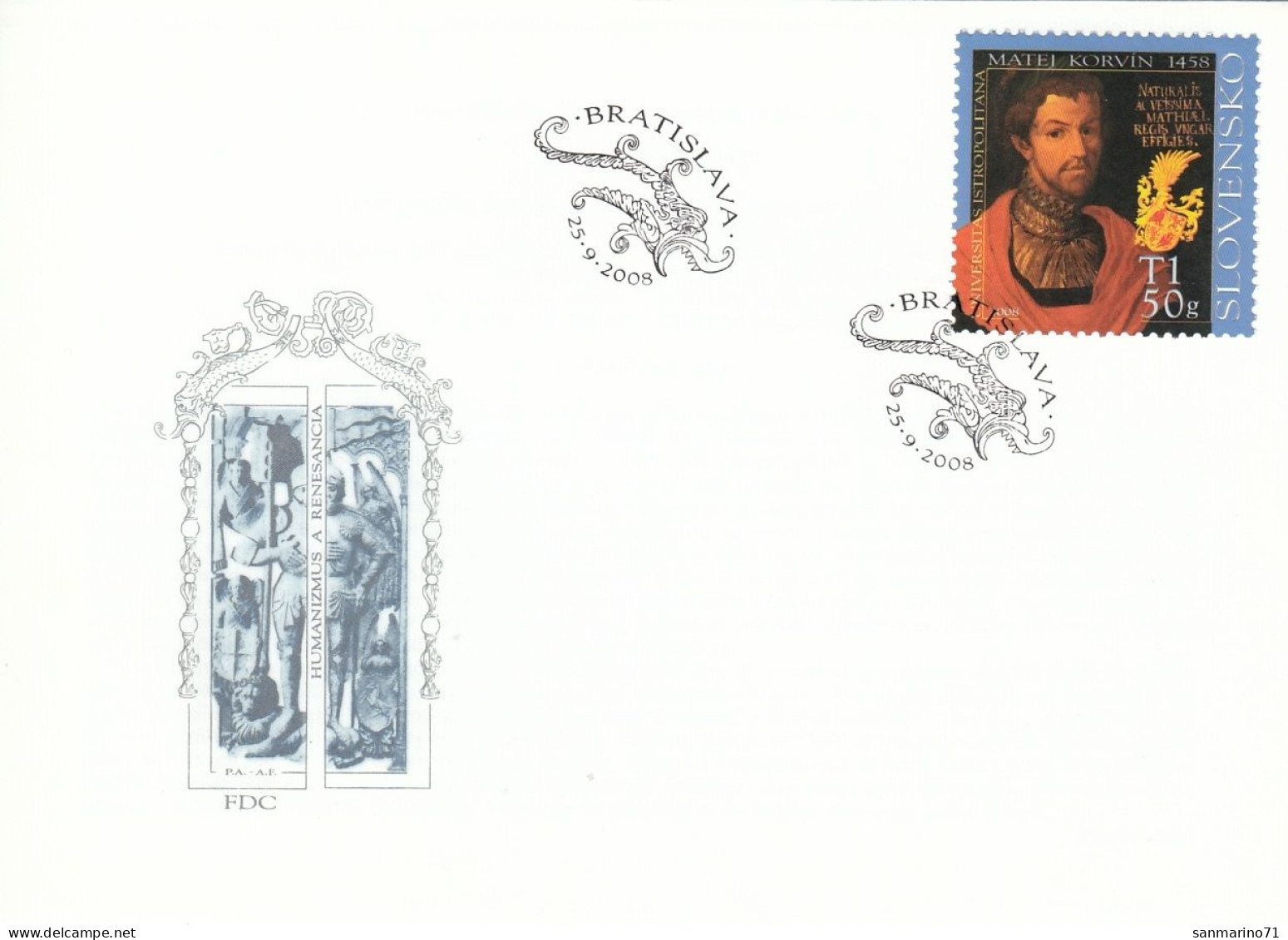 FDC SLOVAKIA 587 - Unclassified