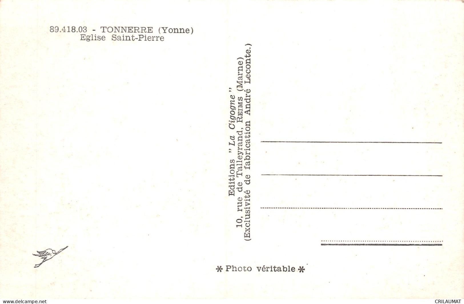 89-TONNERRE-N°T5099-B/0285 - Tonnerre