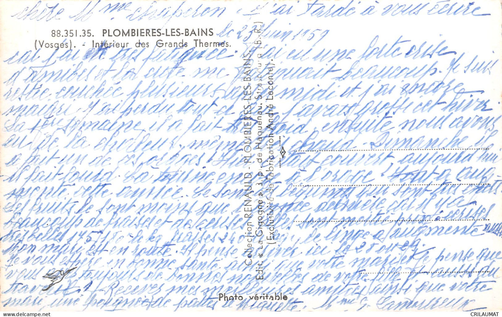 88-PLOMBIERES LES BAINS-N°T5099-B/0275 - Plombieres Les Bains