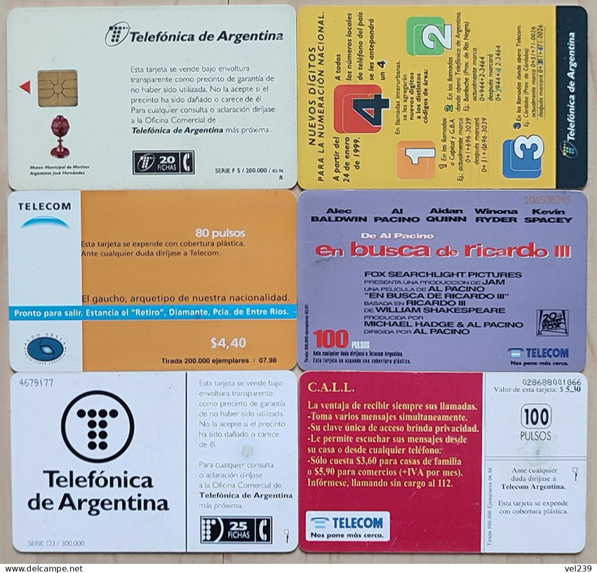 Argentina. 6 Cards - Argentina