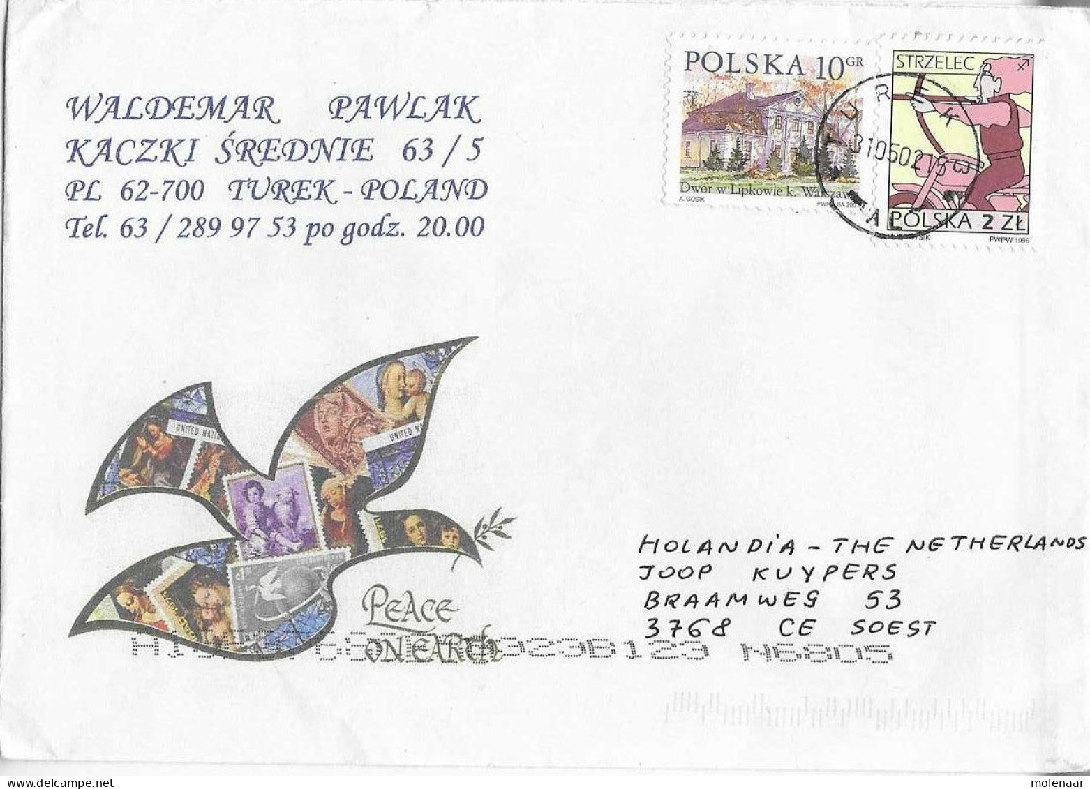 Postzegels > Europa > Polen > 1944-.... Republiek >brief Met 2 Postzegels (17107) - Brieven En Documenten