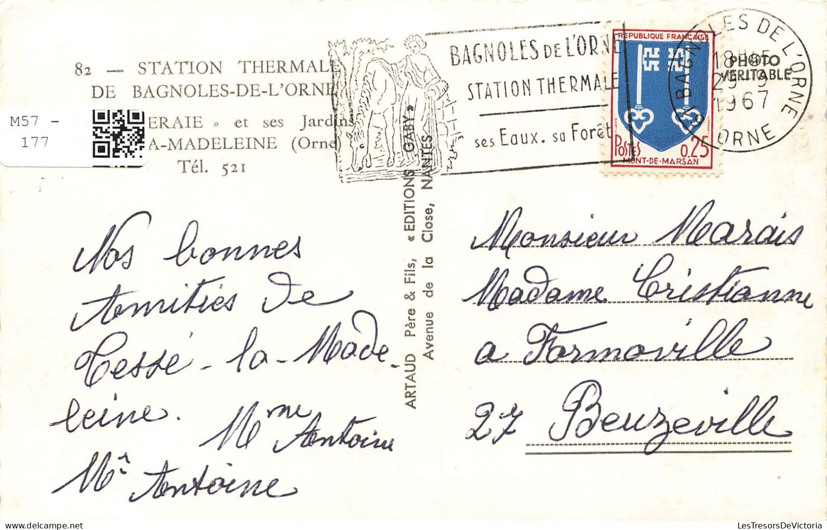 FRANCE - Bagnoles De L'Orne - Station Thermale - Jardins - Carte Postale - Bagnoles De L'Orne
