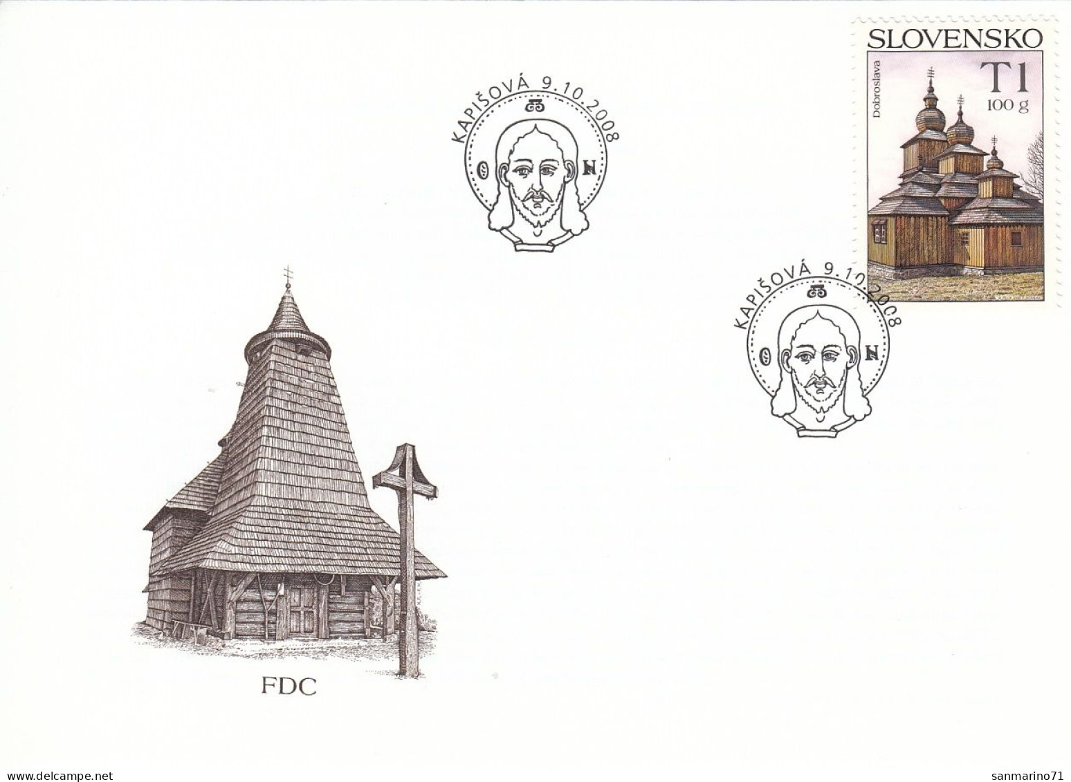 FDC SLOVAKIA 589 - Kerken En Kathedralen