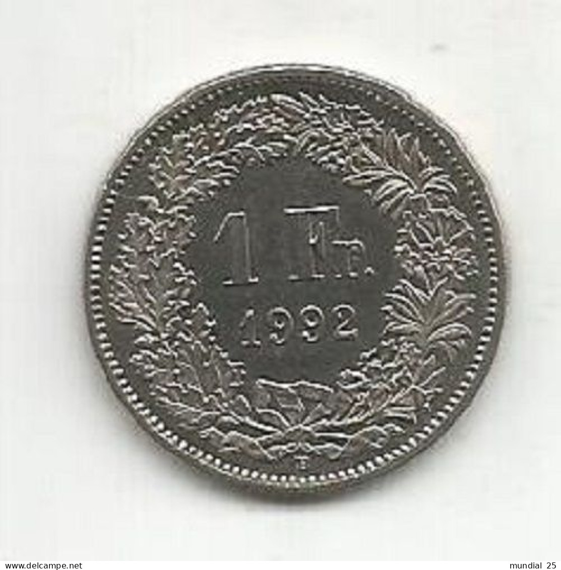 SWITZERLAND 1 FRANC 1992 B - 1 Franken