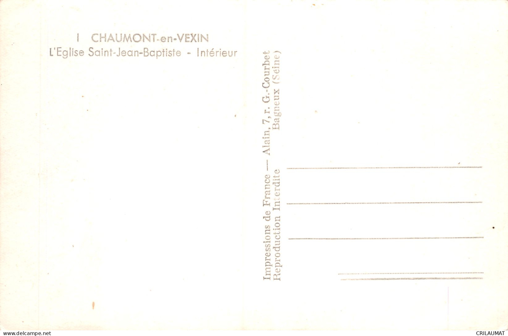 60-CHAUMONT EN VEXIN-N°T5100-C/0313 - Chaumont En Vexin