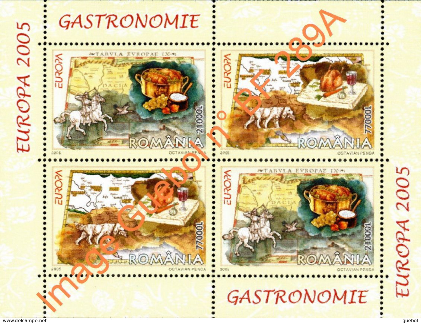 CEPT / Europa 2005 Roumanie N° BF 289 A ** La Gastronomie - 2006