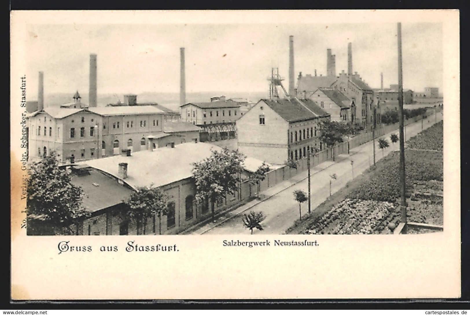AK Stassfurt, Salzbergwerk Neustassfurt Aus Der Vogelschau  - Mineral