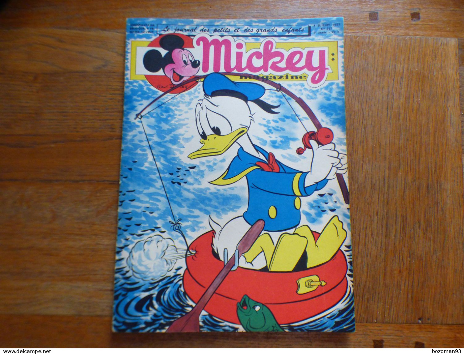 JOURNAL MICKEY BELGE  N° 352 Du 04/07/1957  COVER DONALD - Journal De Mickey