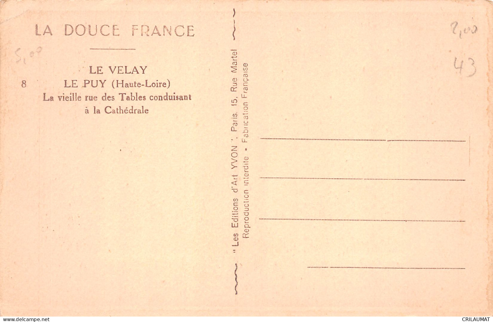 43-LE PUY-N°T5100-F/0057 - Le Puy En Velay