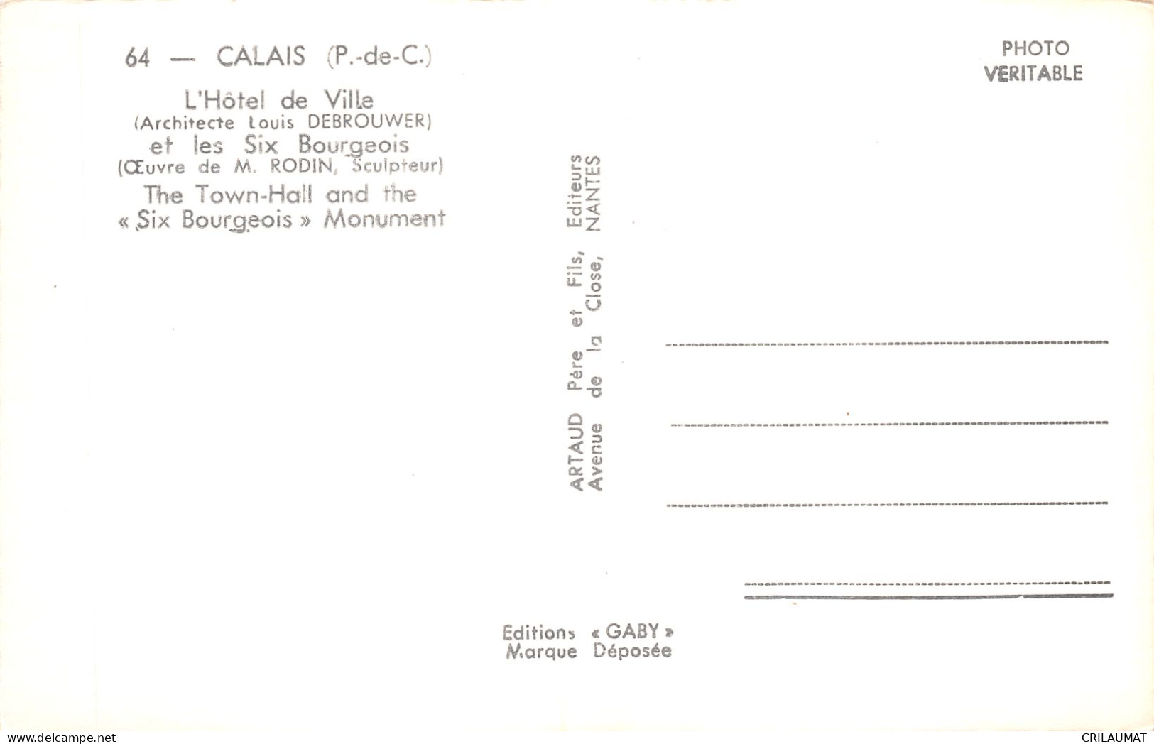 62-CALAIS-N°T5100-E/0173 - Calais