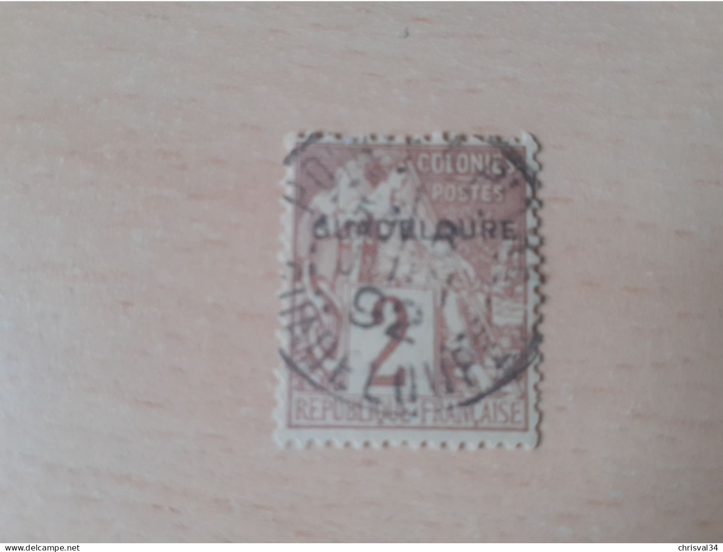 TIMBRE   GUADELOUPE       N  15      COTE  3,00   EUROS    OBLITERE - Used Stamps