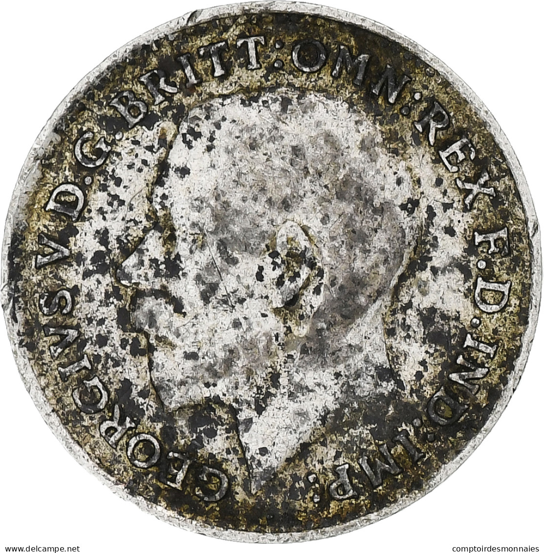 Royaume-Uni, George V, 3 Pence, 1917, Londres, Argent, TTB, Spink:4015 - F. 3 Pence