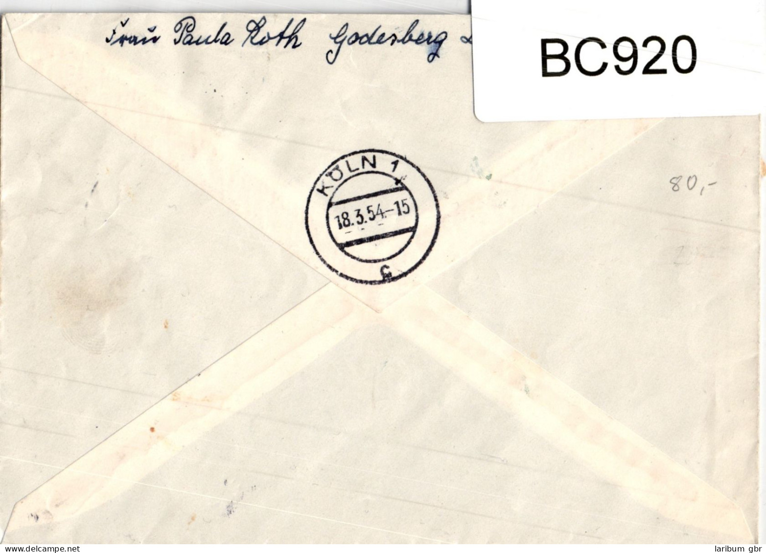 BRD 187 Auf Brief Als Mehrfachfrankatur Portogerechtes Einschreiben #BC920 - Sonstige & Ohne Zuordnung