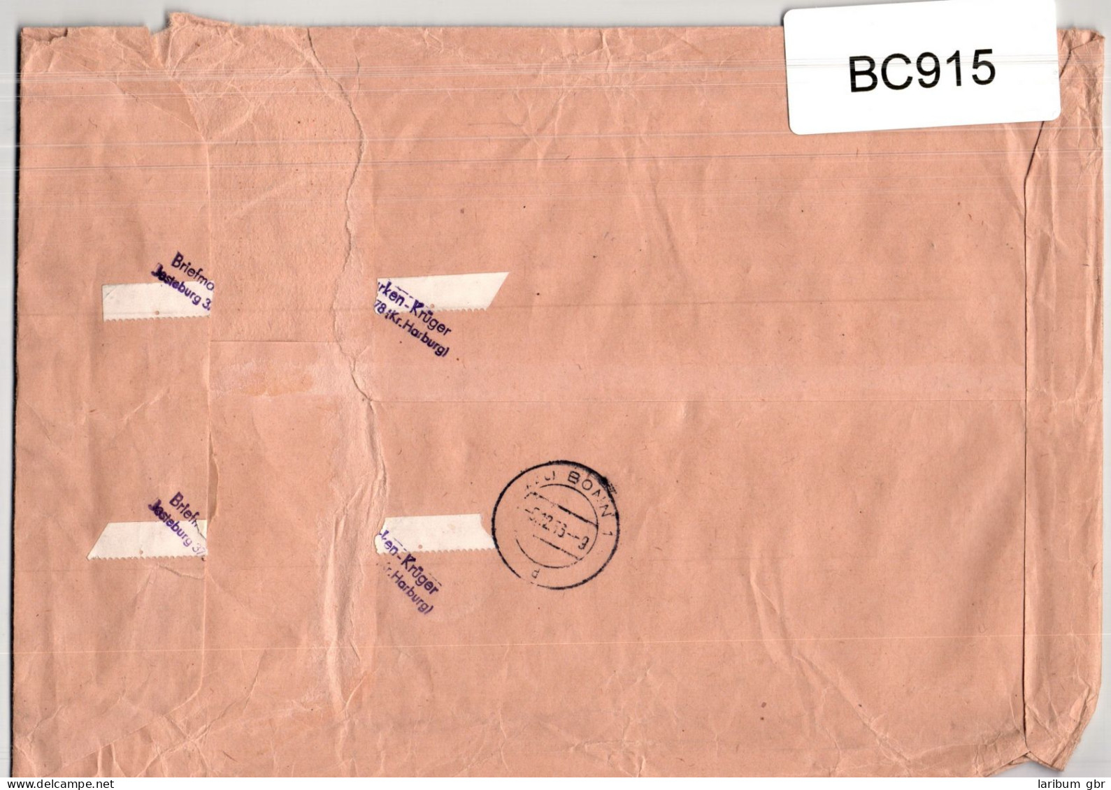 BRD 176 U.a. Auf Brief Als Mischfrankatur Portogerechter Großbrief #BC915 - Andere & Zonder Classificatie