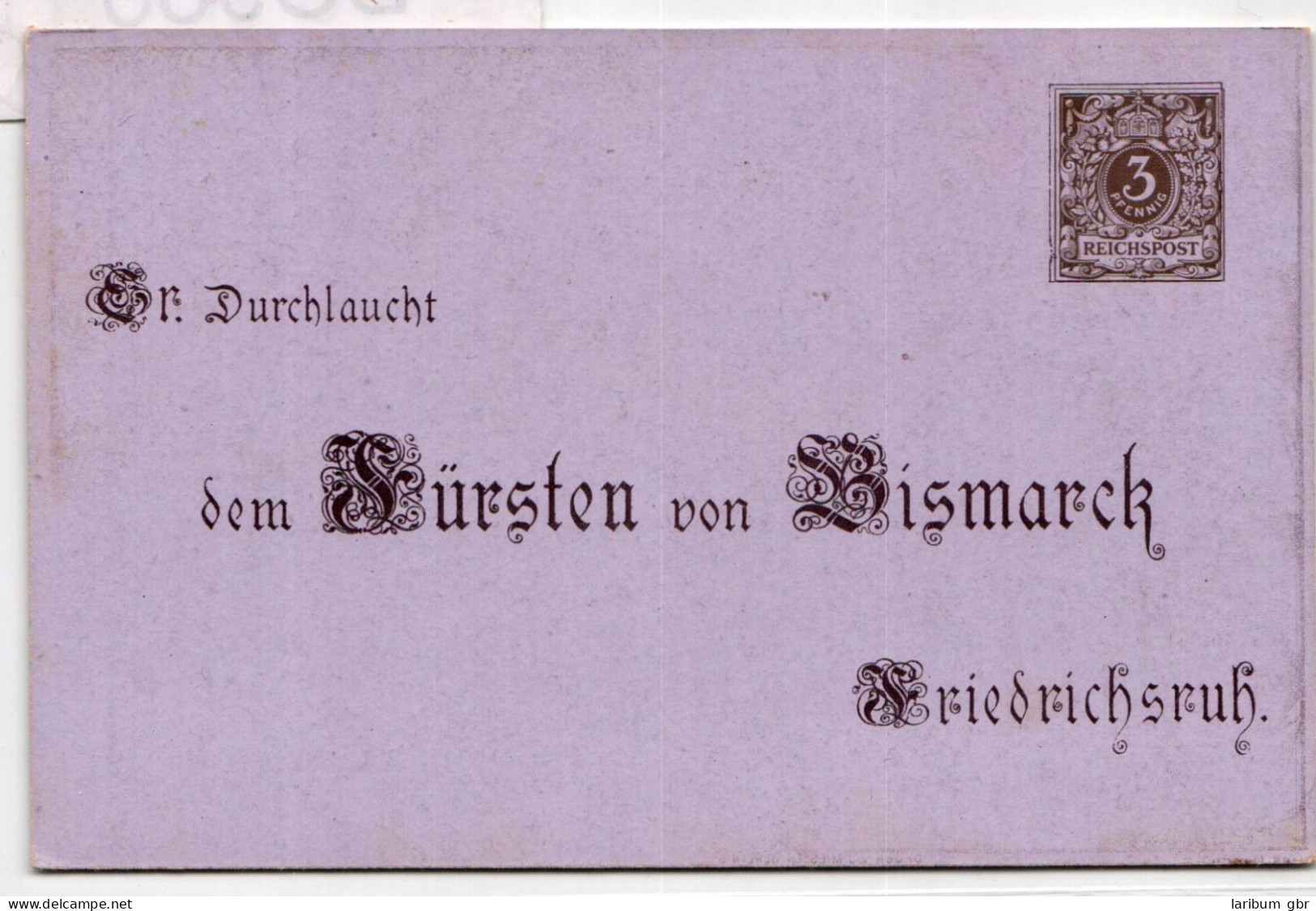 Deutsches Reich PP8/C1-05 Als Ganzsache 80. Geburtstag Fürst Bismarck #BC986 - Autres & Non Classés