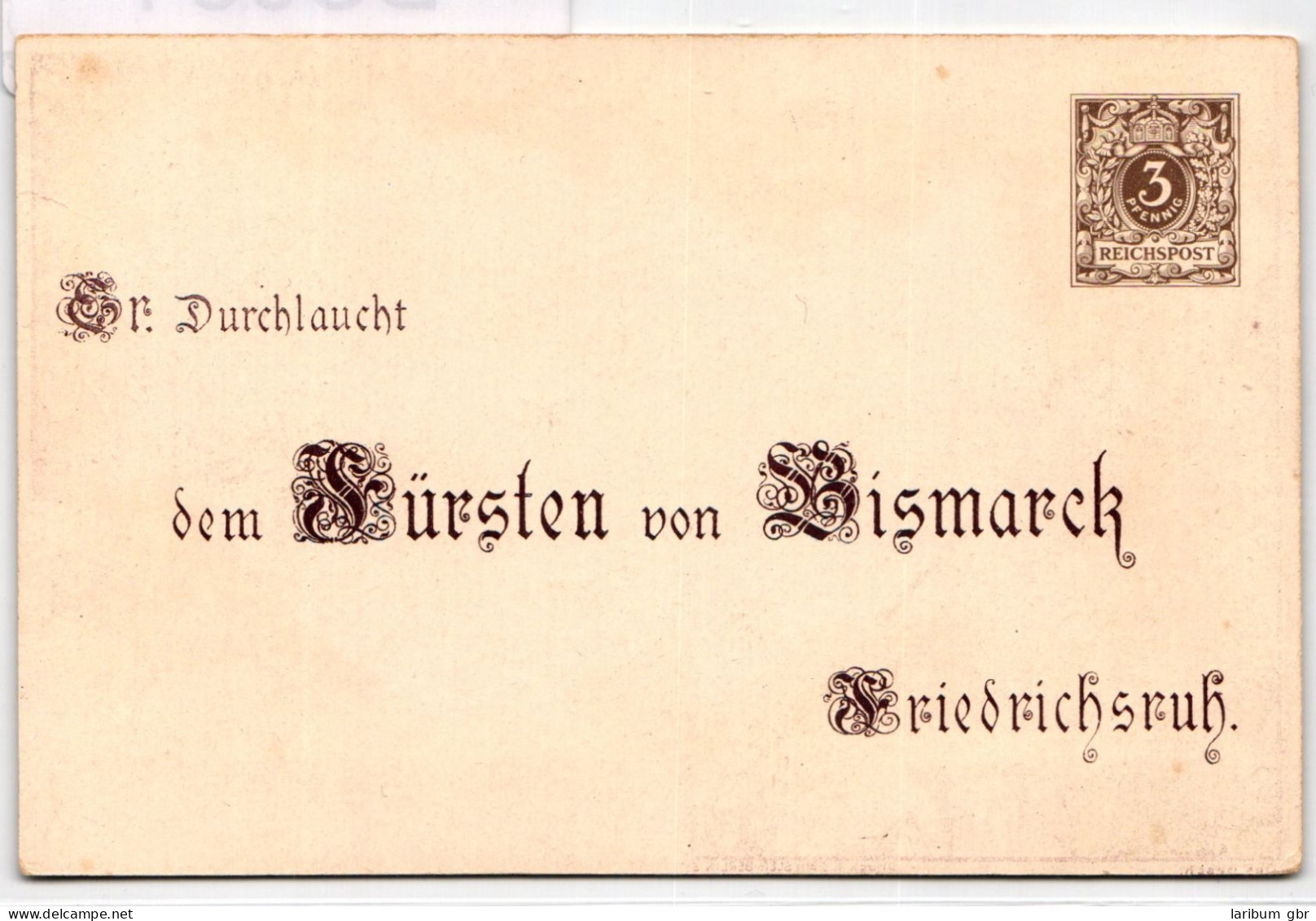 Deutsches Reich PP8/C1-03 Als Ganzsache 80. Geburtstag Fürst Bismarck #BC984 - Andere & Zonder Classificatie