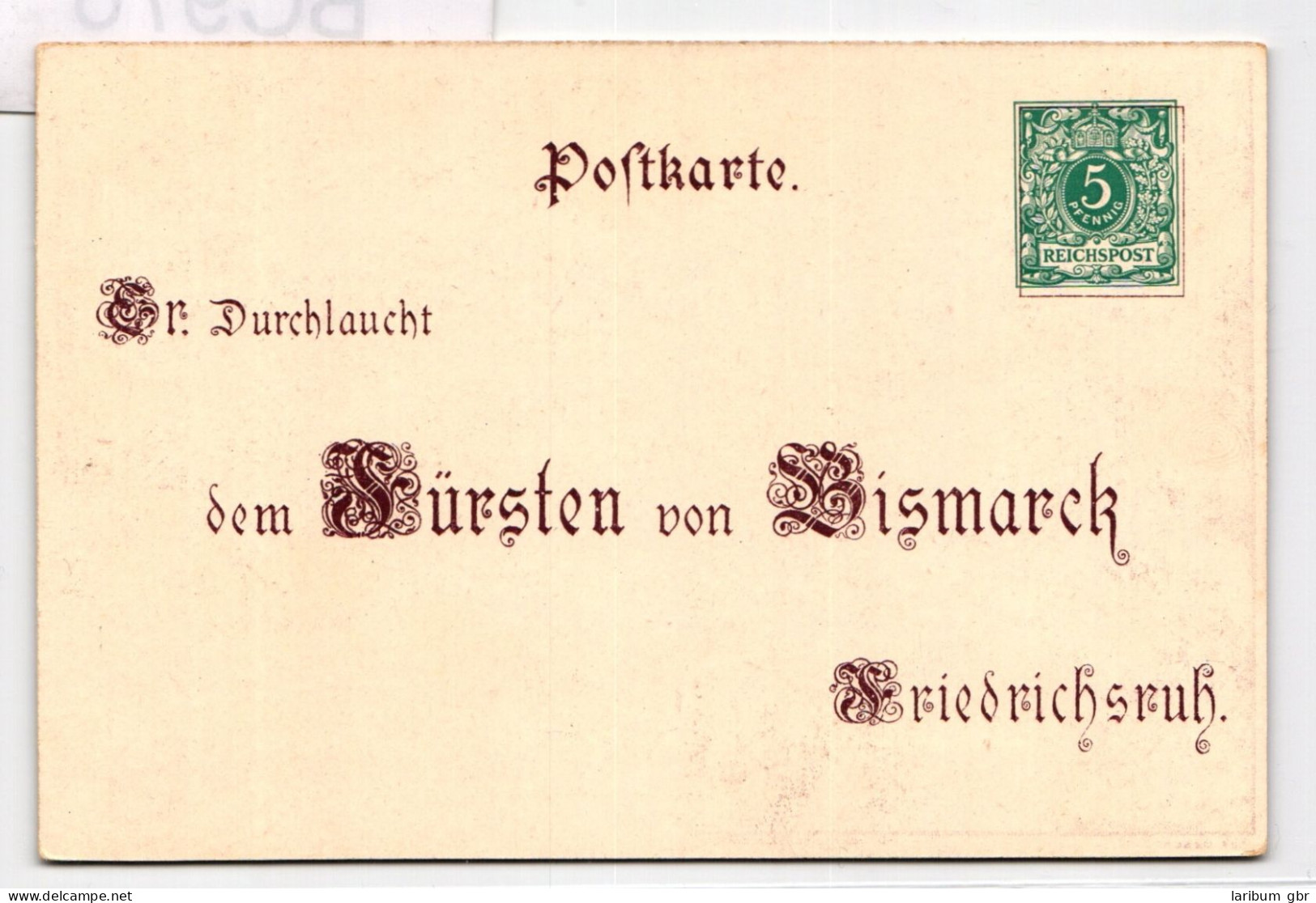 Deutsches Reich PP9/C3-02 Als Ganzsache 80. Geburtstag Fürst Bismarck #BC976 - Other & Unclassified
