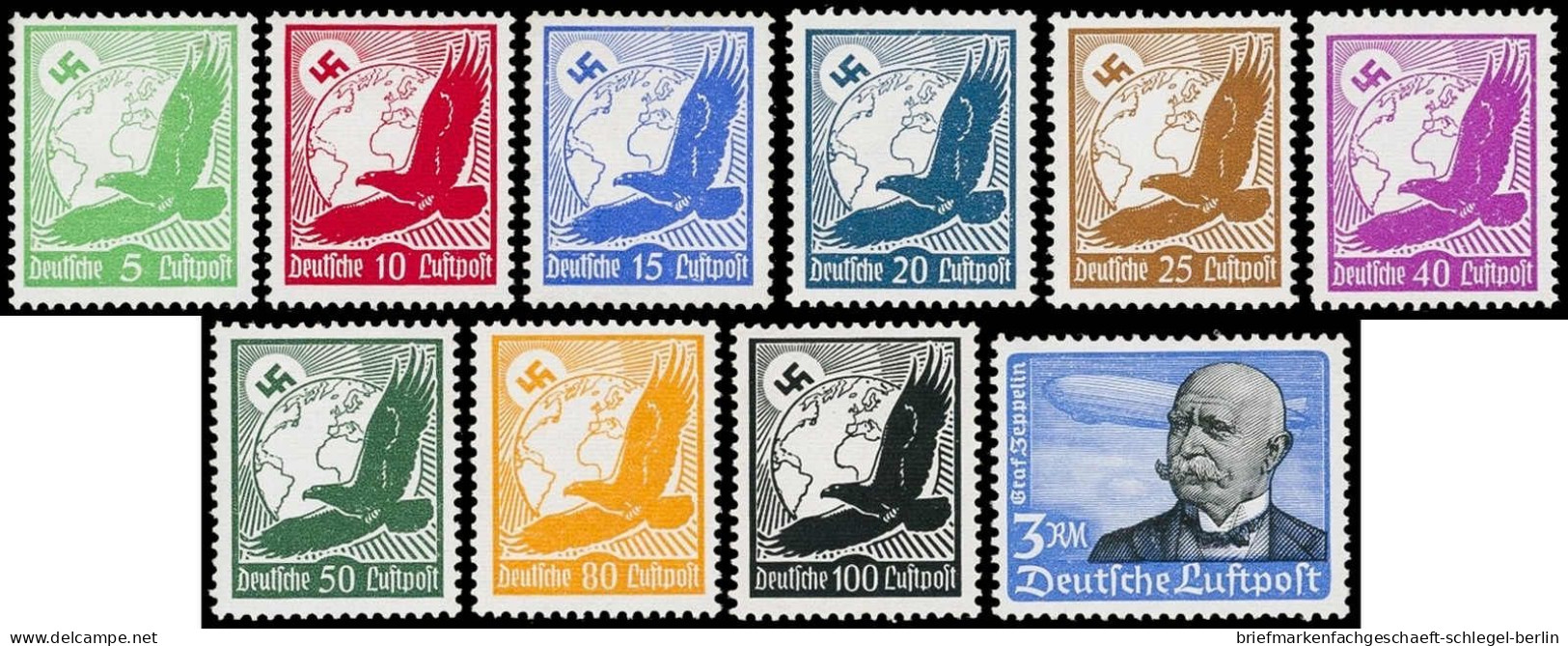 Deutsches Reich, 1934, 529-37, 539 Y, Postfrisch - Autres & Non Classés