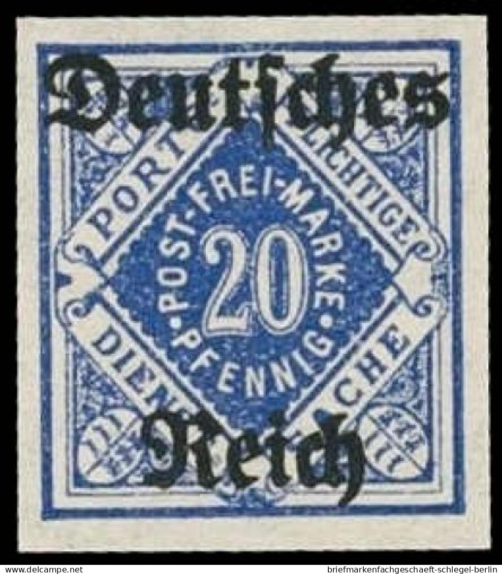 Deutsches Reich, 1920, 55 Y U, Postfrisch - Dienstmarken