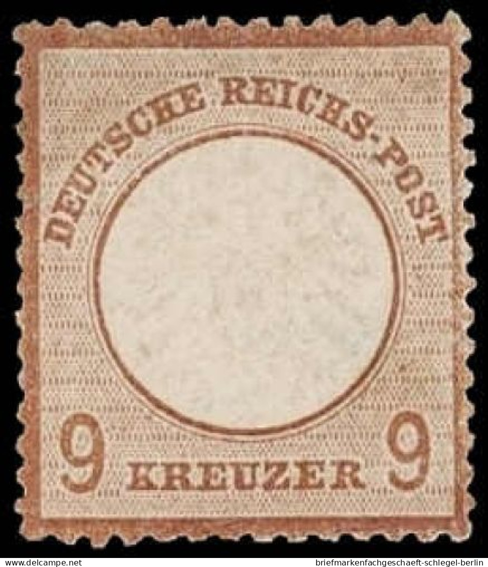 Deutsches Reich, 1872 Grosser Brustschild, 1872, 27c, Ohne Gummi - Autres & Non Classés