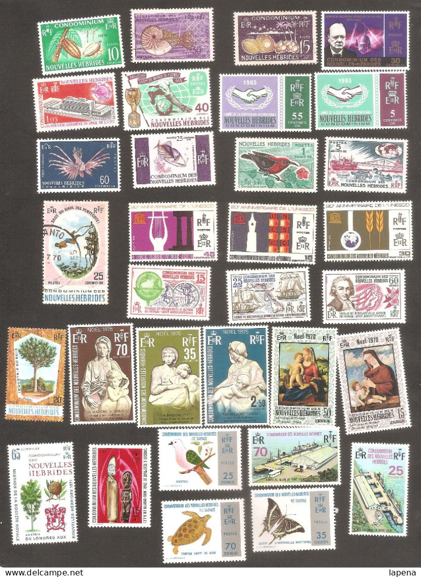 Condominium Des Nouvelles Hebrides Lote 32 Timbres News - Unused Stamps