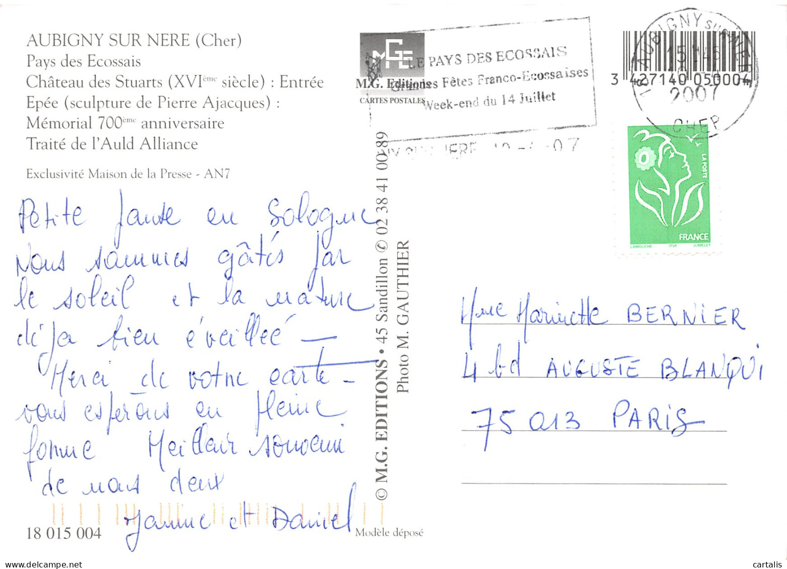 18-AUBIGNY SUR NERE-N°C4081-D/0319 - Aubigny Sur Nere