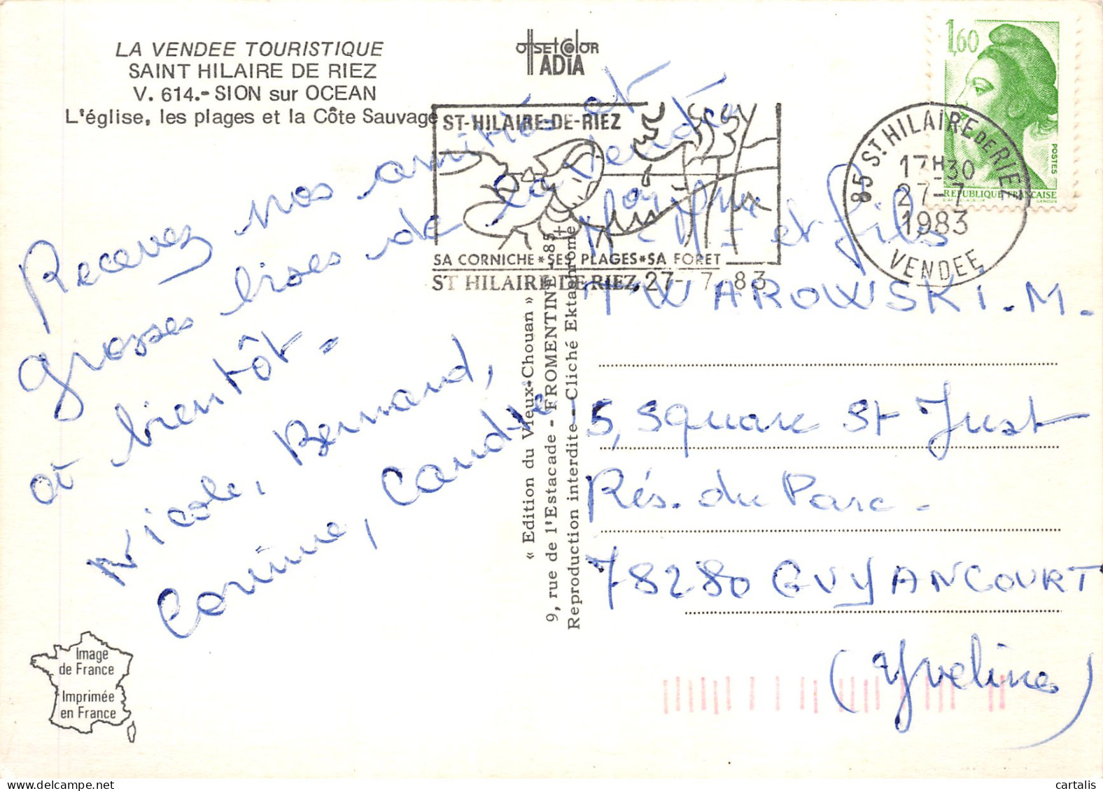 85-SAINT HILAIRE DE RIEZ-N°C4081-D/0275 - Saint Hilaire De Riez