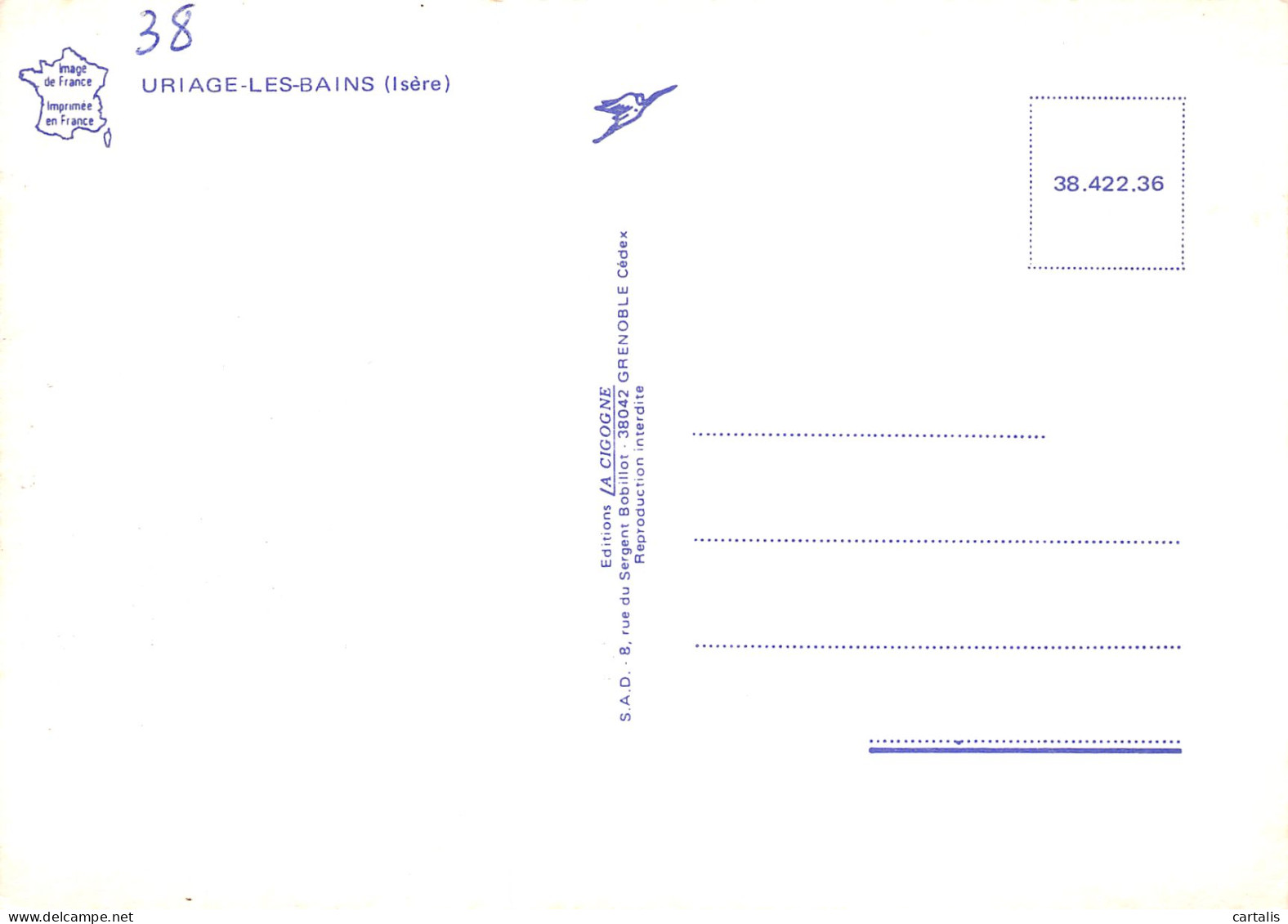 38-URIAGE LES BAINS-N°C4082-B/0291 - Uriage