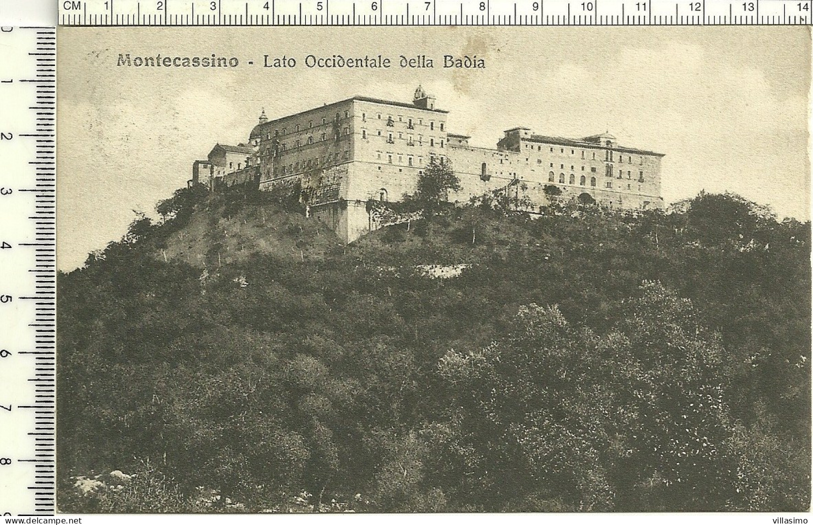FROSINONE - MONTECASSINO, LATO OCCIDENTALE DELLA BADIA - VG. 1910 - Frosinone