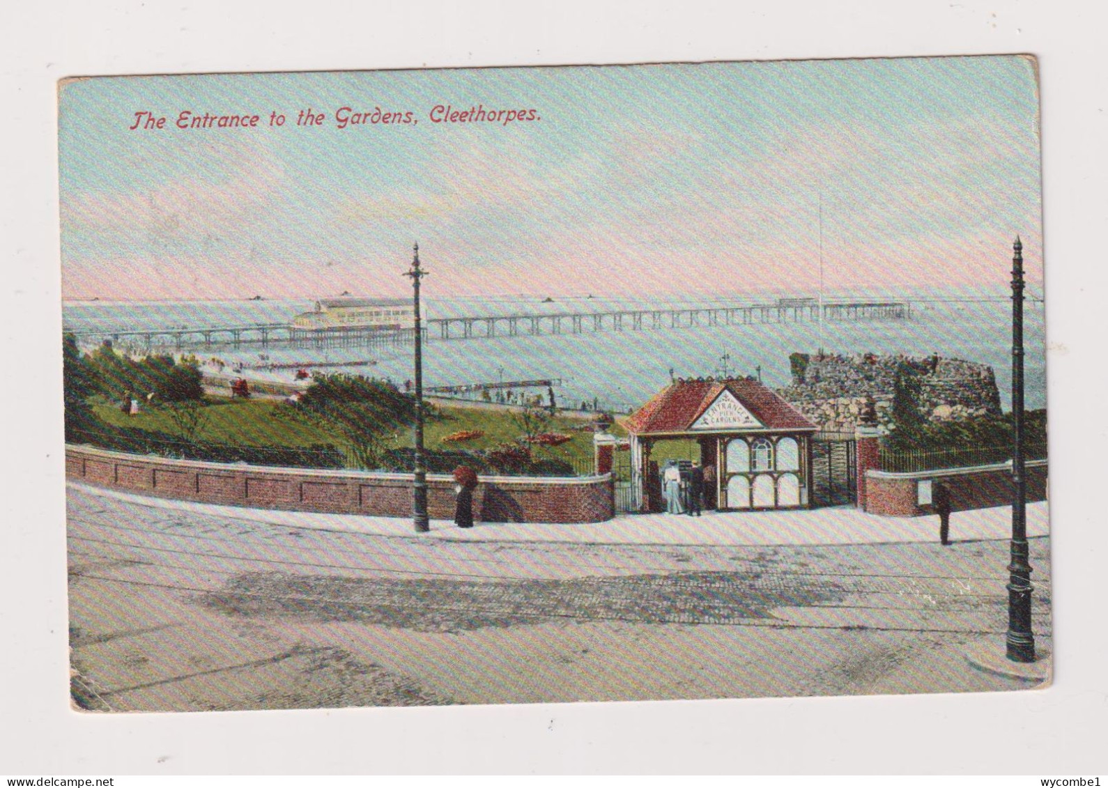 ENGLAND - Cleethorpes Entrance To The Gardens Used Vintage Postcard - Other & Unclassified