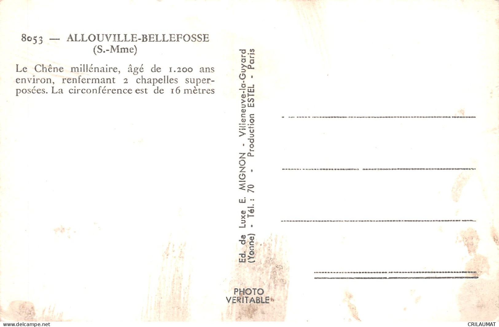 76-ALLOUVILLE BELLEFOSSE-N°T5102-D/0291 - Allouville-Bellefosse