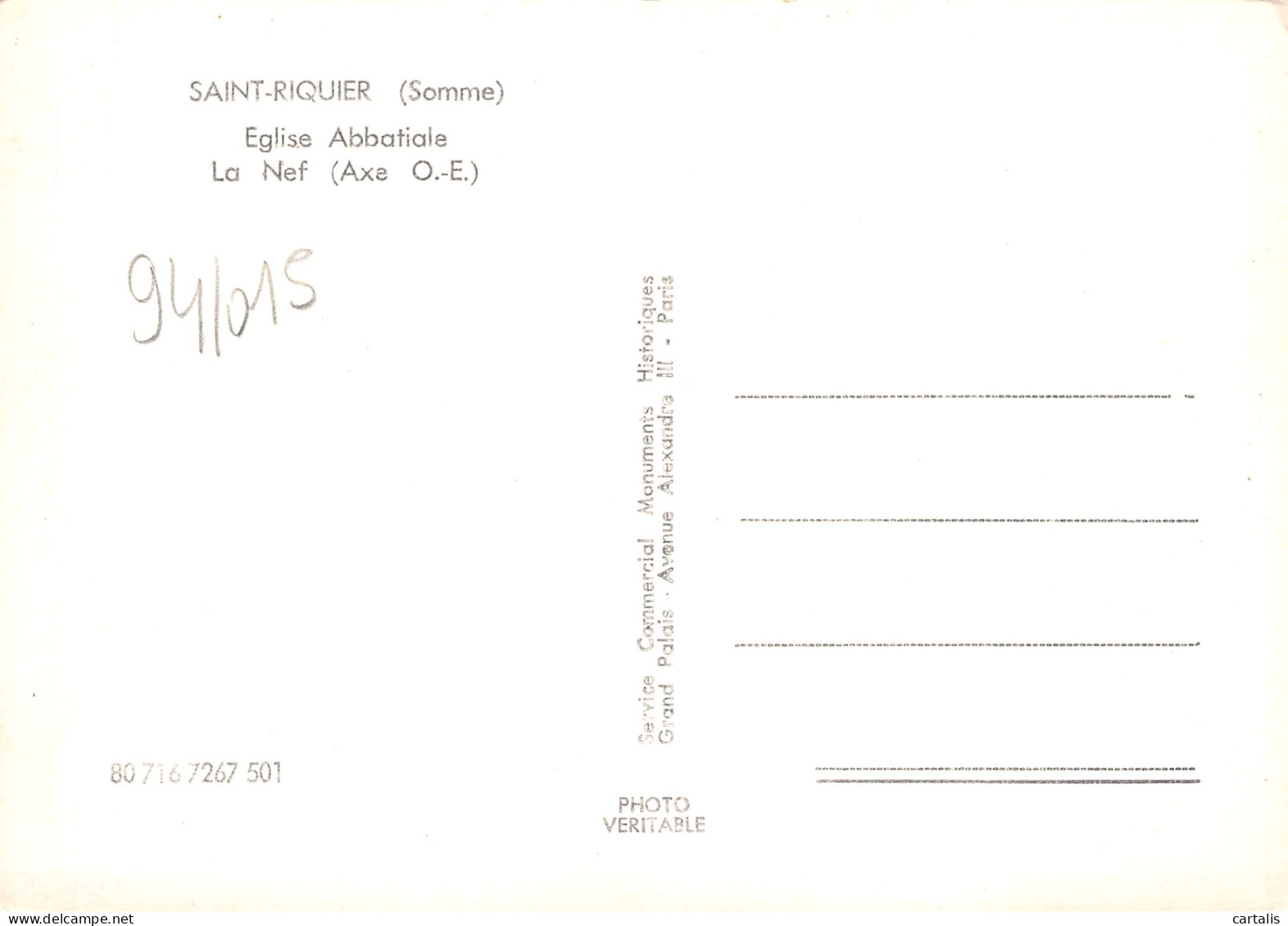 80-SAINT RIQUIER-N°C4082-D/0285 - Saint Riquier