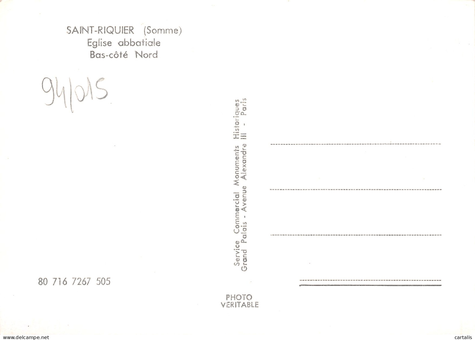 80-SAINT RIQUIER-N°C4082-D/0293 - Saint Riquier