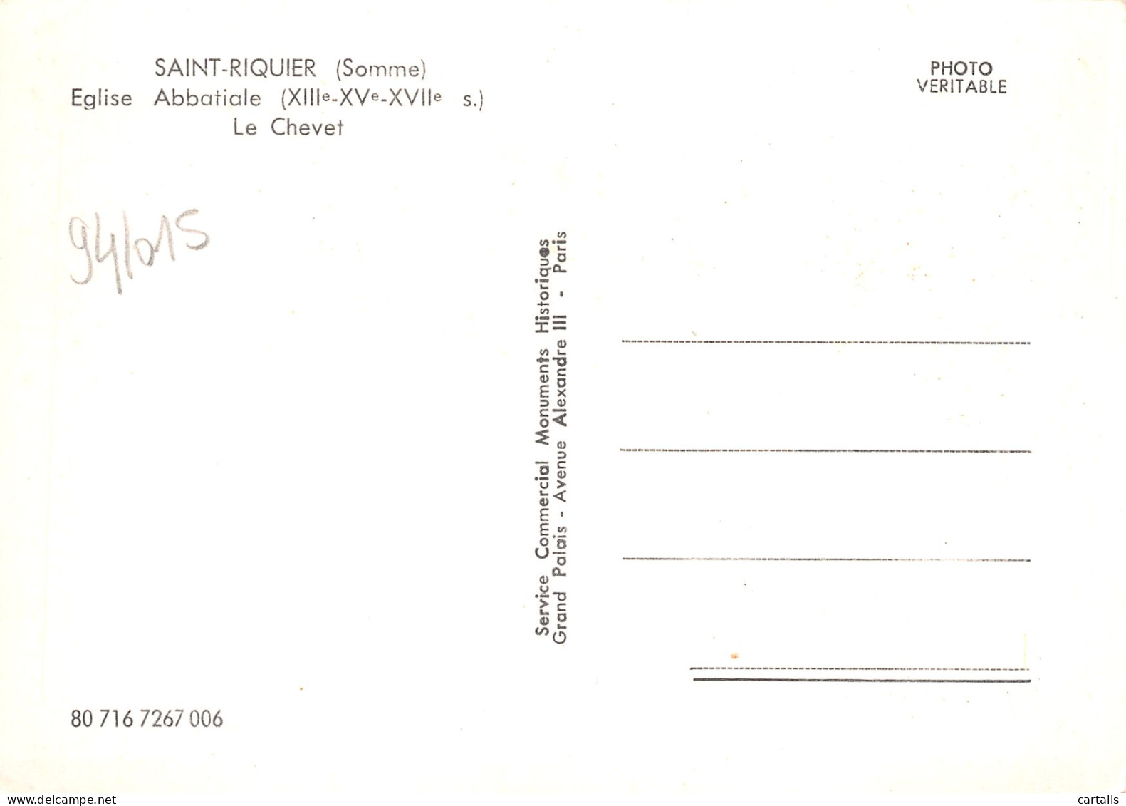 80-SAINT RIQUIER-N°C4082-D/0283 - Saint Riquier