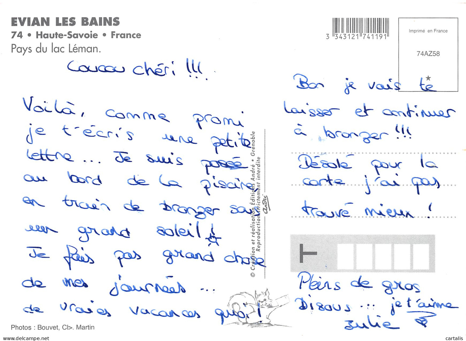 74-EVIAN LES BAINS-N°C4082-D/0003 - Evian-les-Bains