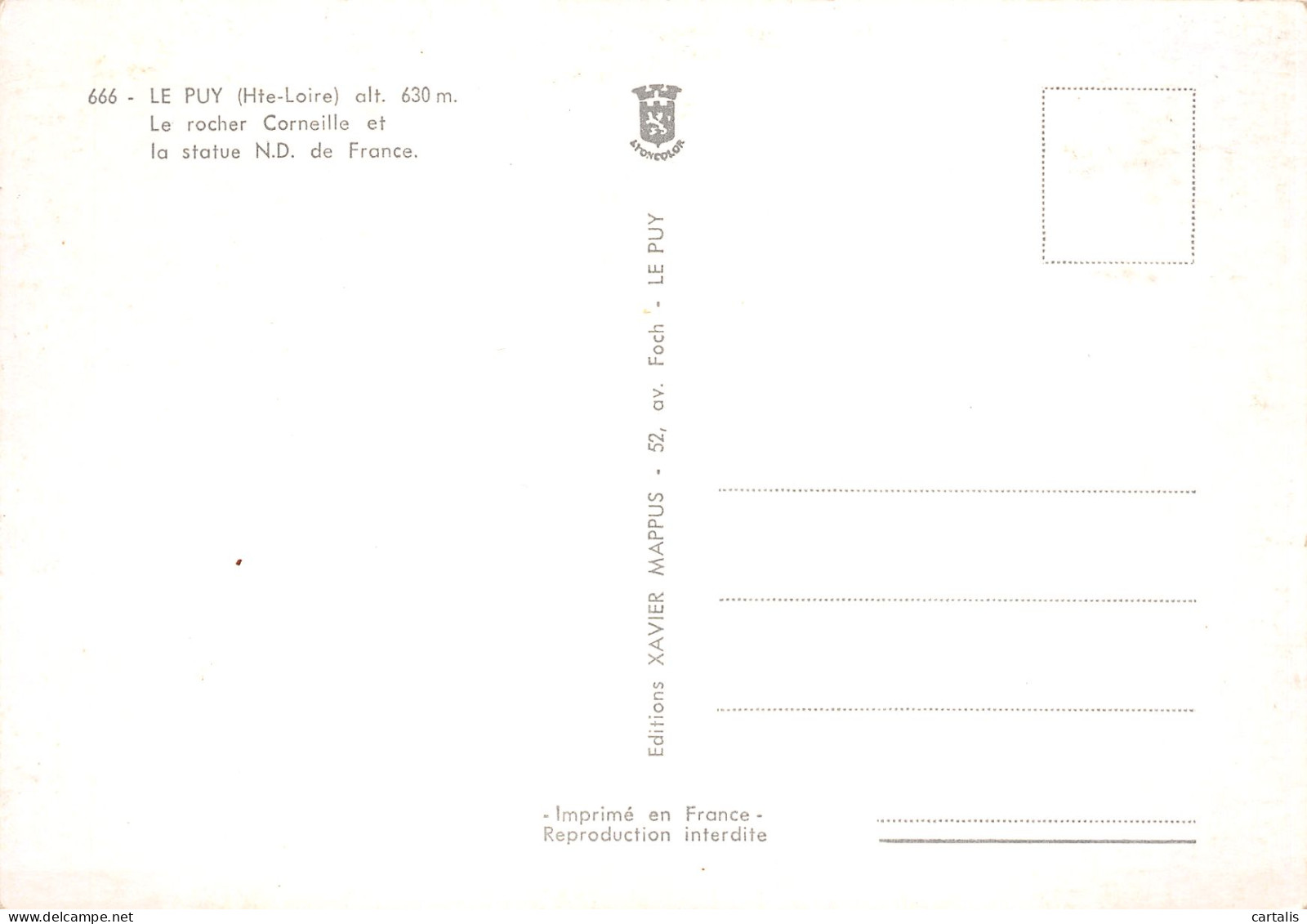 43-LE PUY-N°C4082-B/0399 - Other & Unclassified