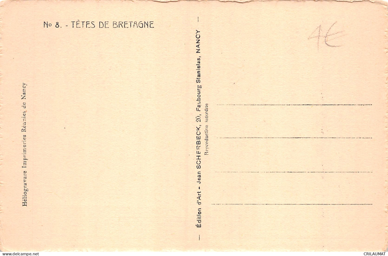 29-BRETAGNE FOLKLORE TETES DE BRETAGNE-N°T5102-G/0069 - Sonstige & Ohne Zuordnung