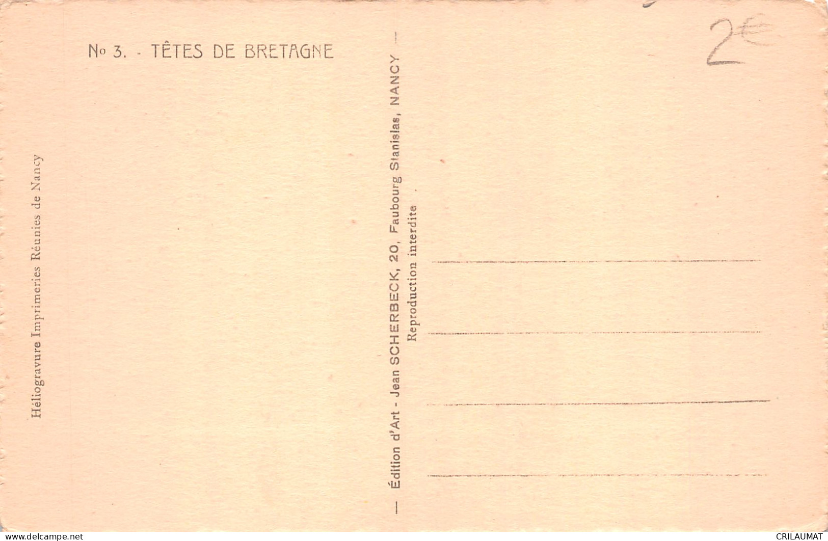 29-BRETAGNE FOLKLORE TETES DE BRETAGNE-N°T5102-G/0065 - Other & Unclassified