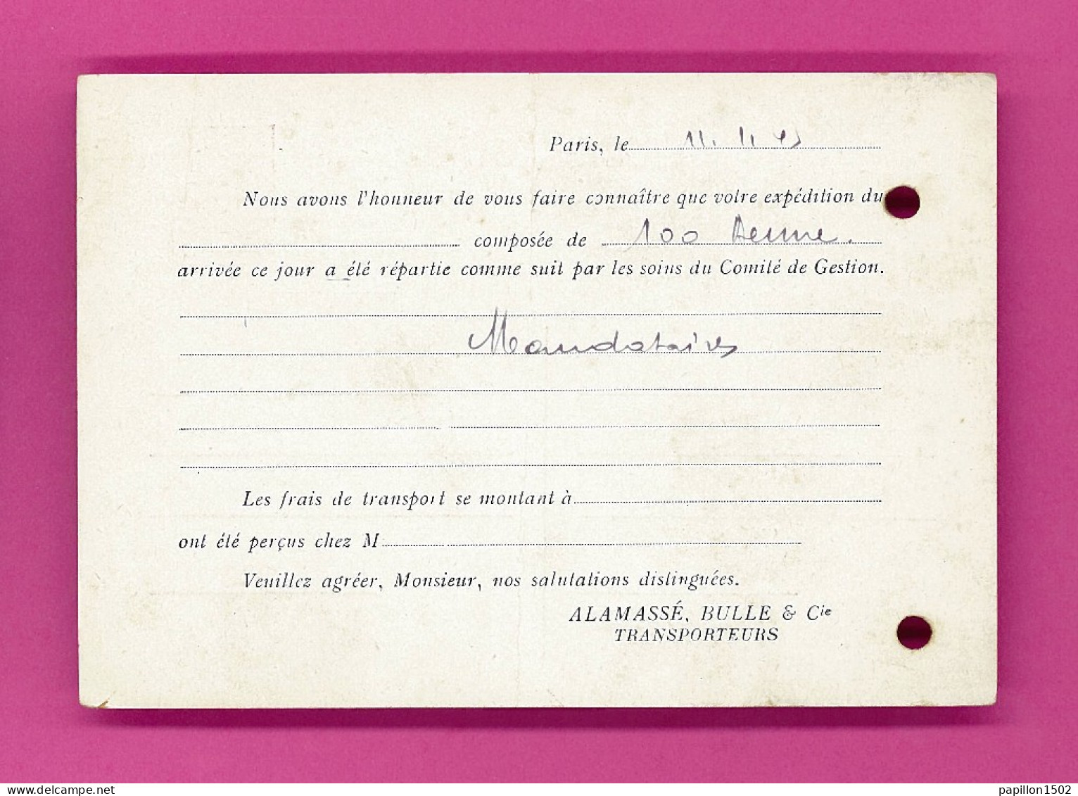 Vieux Papiers-23PH7 Carte Postale Adressée à La Laiterie D'Aulnay De Saintonge, Cpa - Ohne Zuordnung
