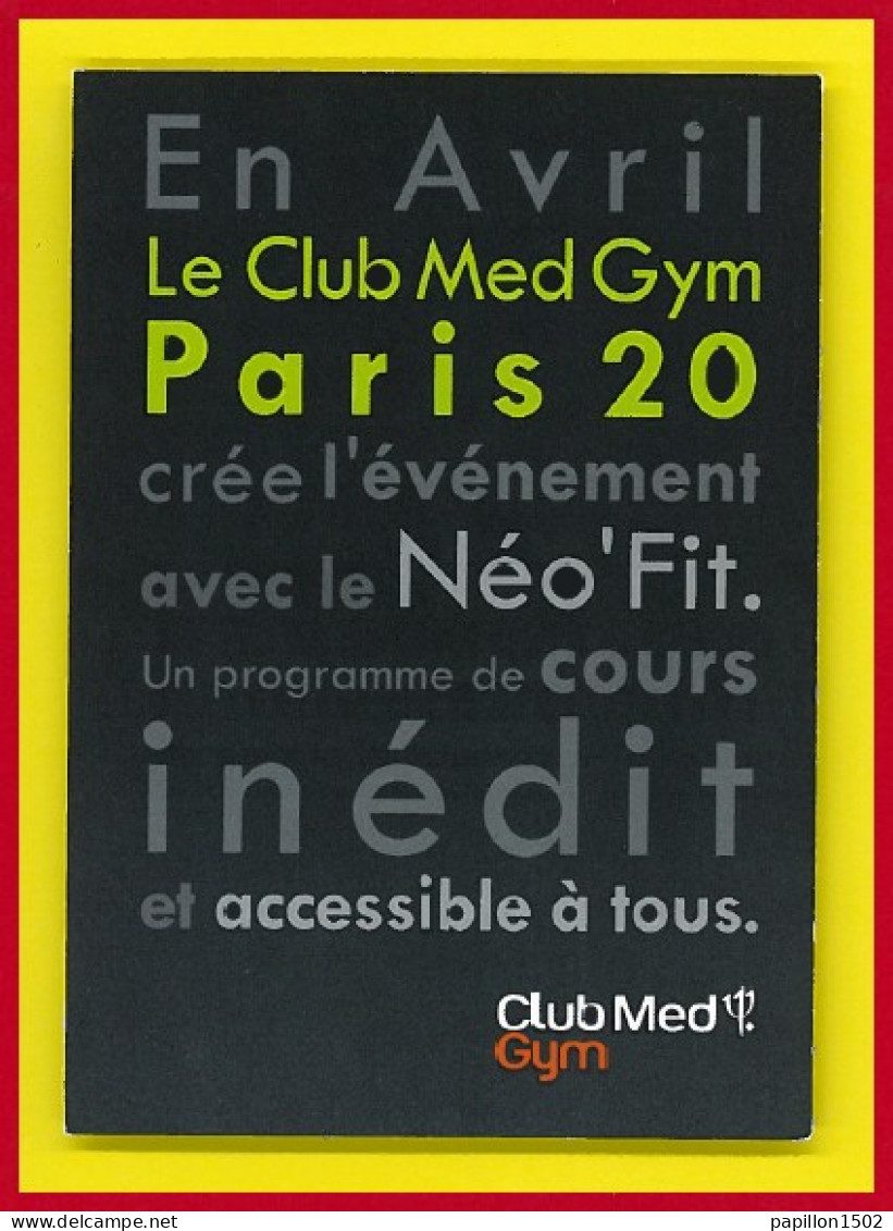 Pub-91P Le CLUB MED, Gym TBE - Publicité