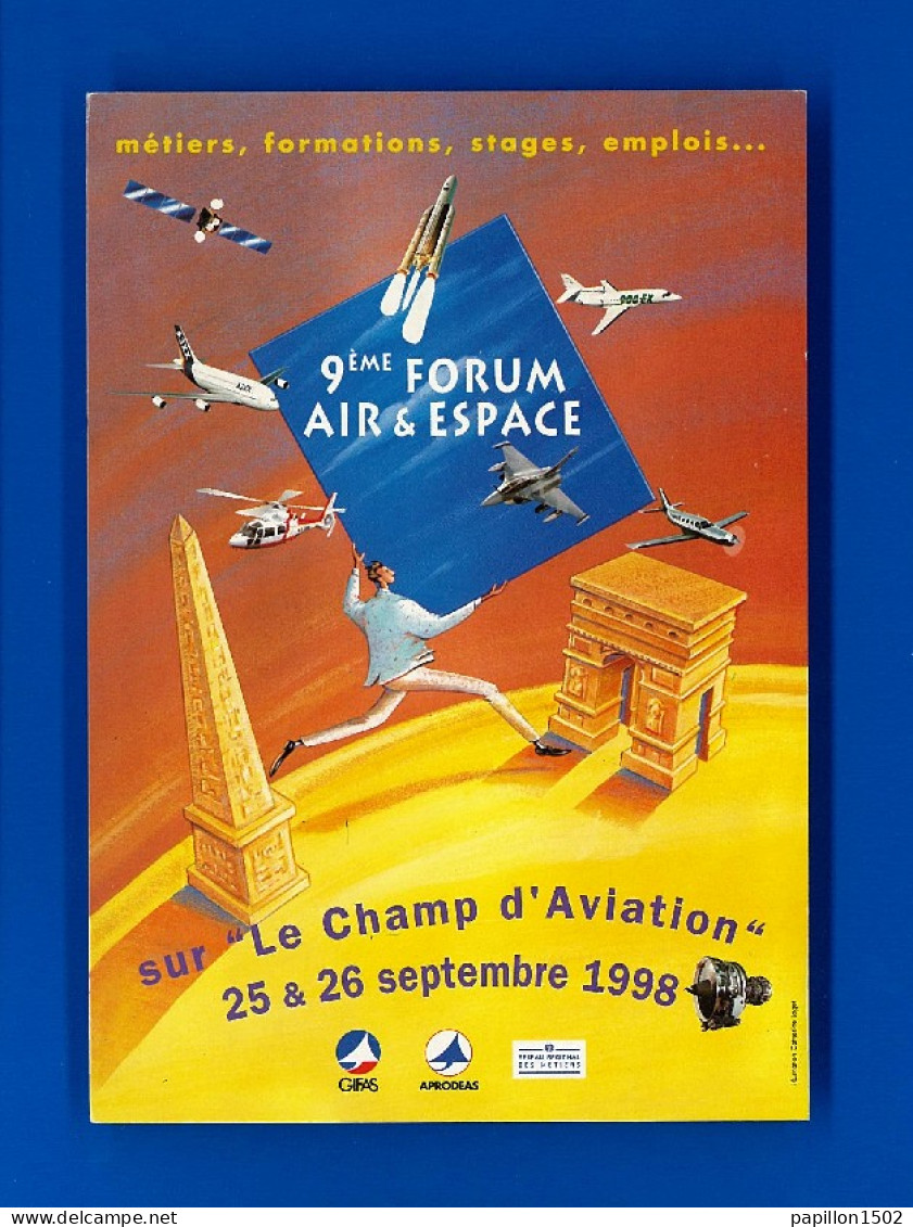 Pub-137PH7 Forum Air Et Espace Sur Le Champ D'aviation, BE - Advertising